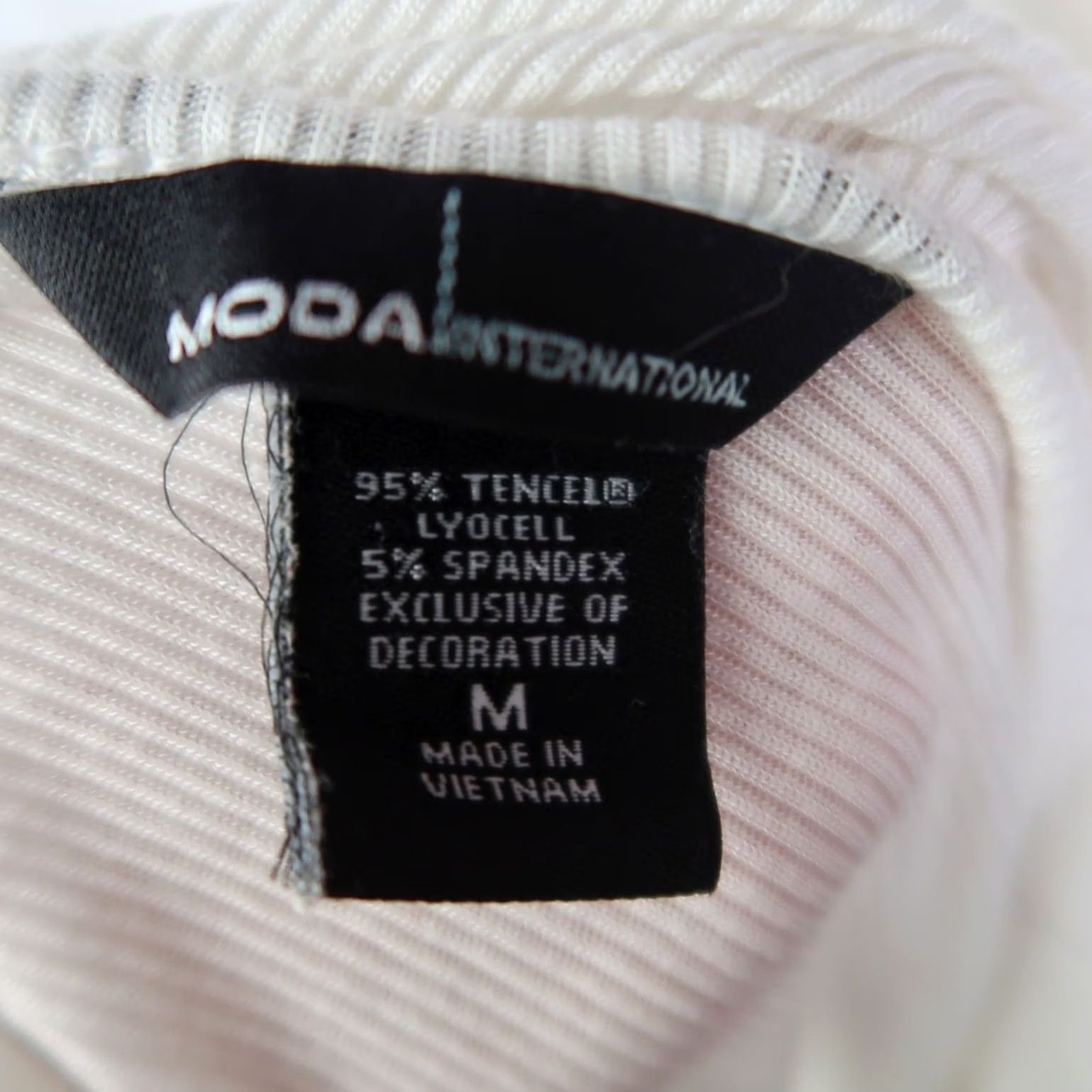 Vintage VINTAGE Moda International White Ribbed Tank Top Grommet Trim M Tank Womens 90s Bohemian XS? Size M / US 6-8 / IT 42-44 - 5 Thumbnail