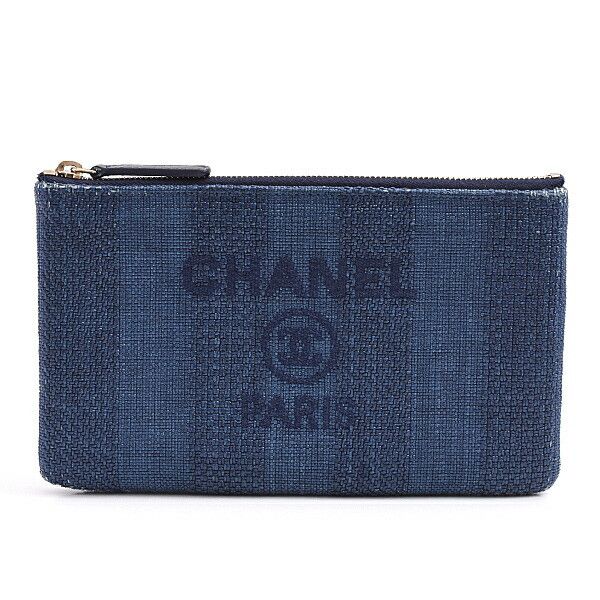 Chanel Chanel Chanel Deauville Logo Straw Clutch Natural Material Clutch Bag DUTY FREE for USA Size ONE SIZE - 1 Thumbnail