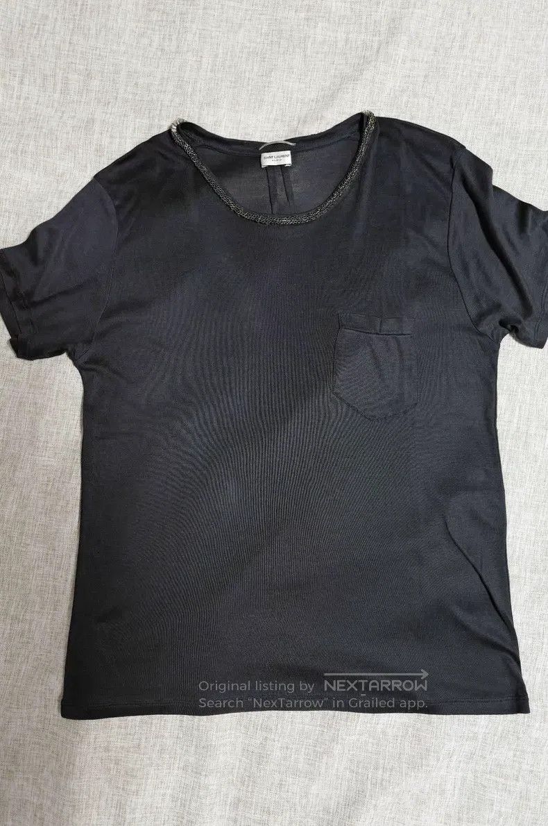 Saint Laurent Paris Saint Laurent Paris Pocket T-Shirt i Size US M / EU 48-50 / 2 - 1 Thumbnail