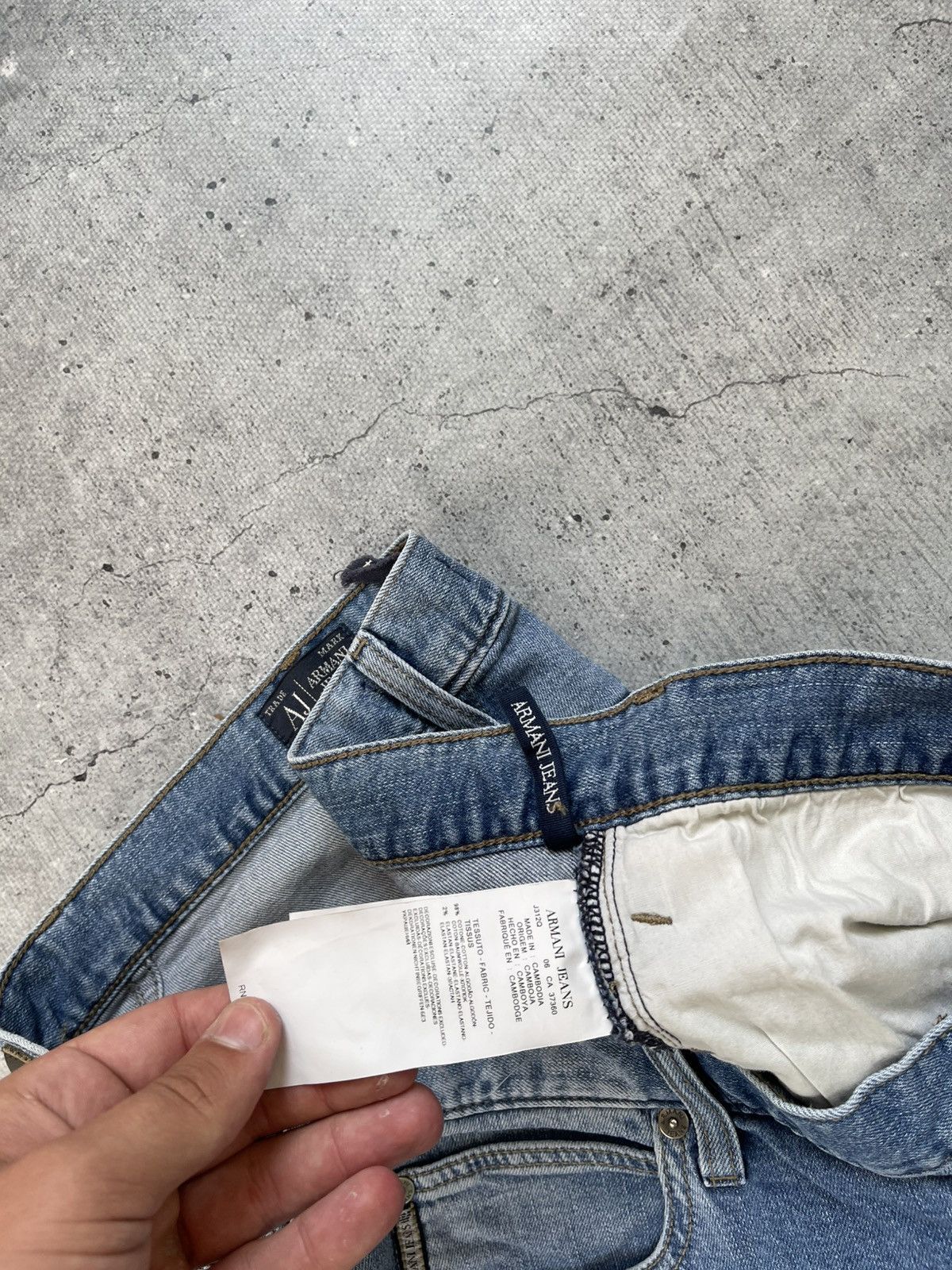 Armani Vintage Armani Jeans Big Logo Denim Pants Size 40 Size US 40 / EU 56 - 12 Thumbnail