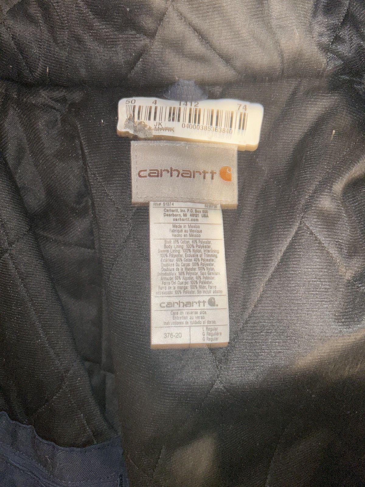 Carhartt navy blue carhartt duck active jacket Size US L / EU 52-54 / 3 - 3 Thumbnail