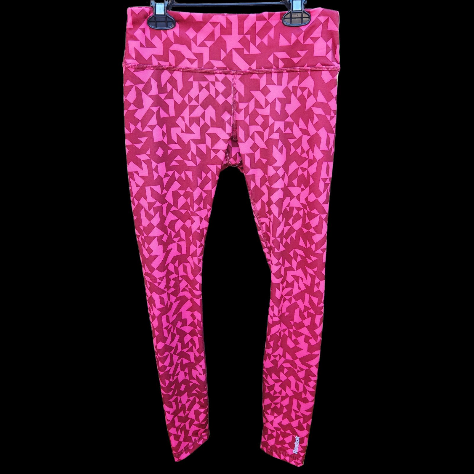 Reebok Reebok Geometic Pink Womens Leggings Size Small Ankle Length Size 27" / US 4 / IT 40 - 1 Thumbnail