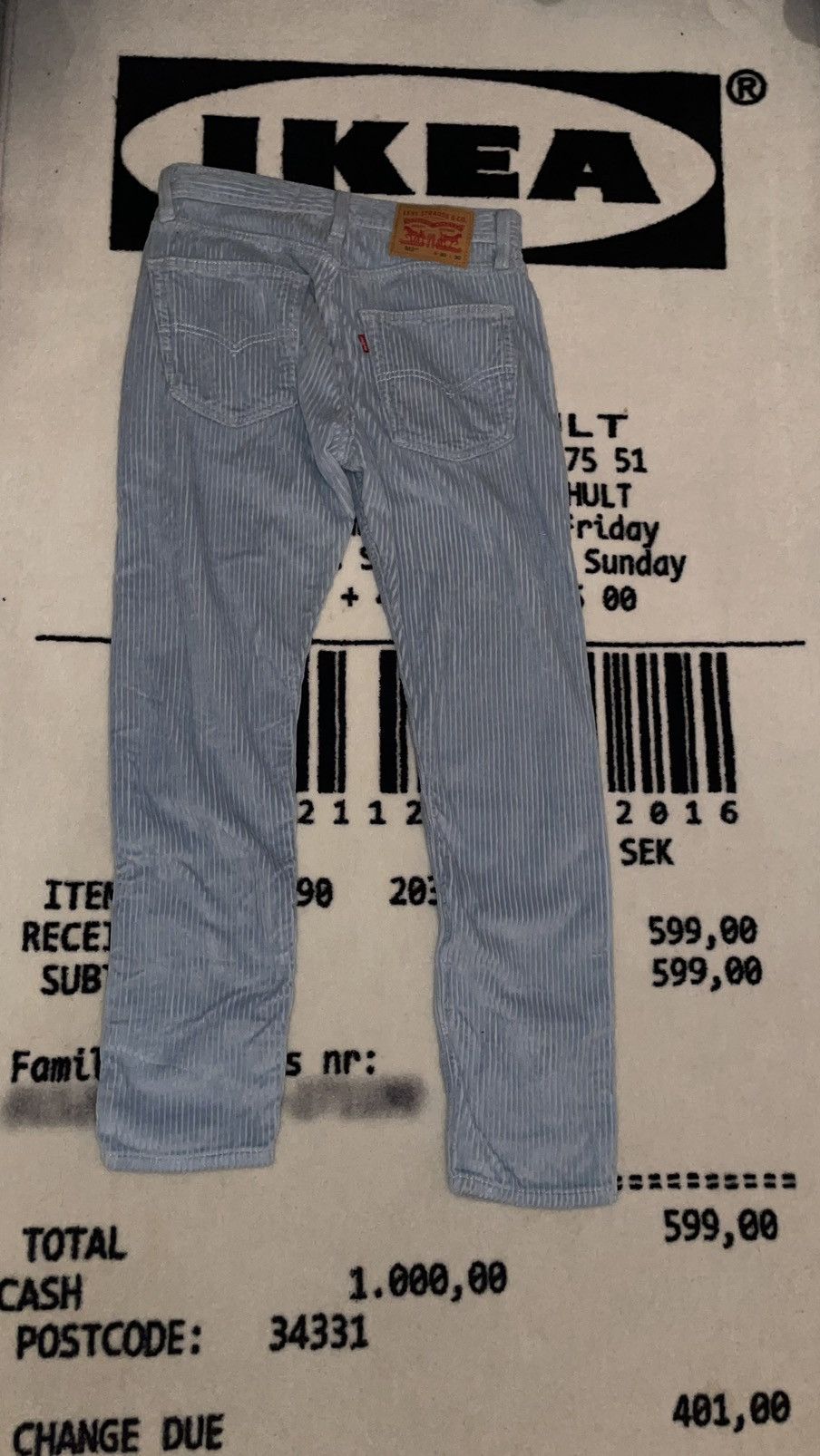 Levi's Levi’s 512 Large Corduroy Pants Size US 30 / EU 46 - 2 Thumbnail