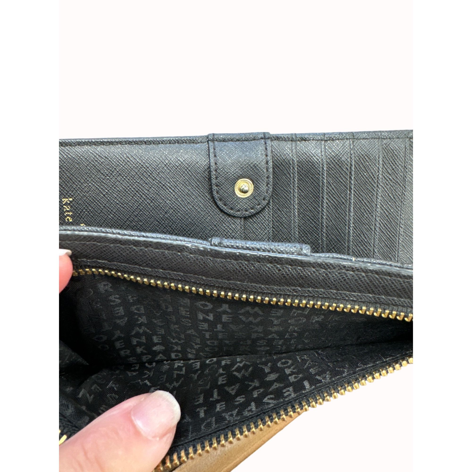 Kate Spade Kate Spade womens black 3.5x6.5 card holder wallet SKU 6459 Size ONE SIZE - 6 Thumbnail