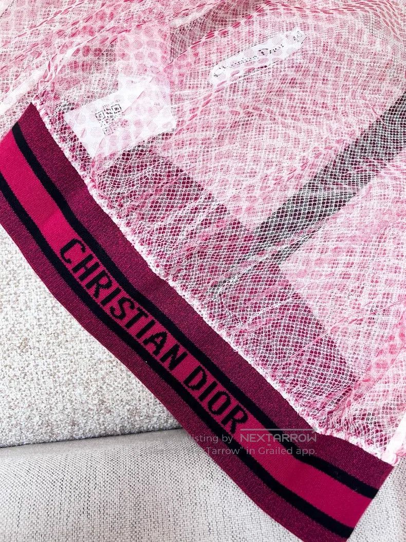 Dior Dior Pink polka dot organza jacket Size XXS / US 00 / IT 34 - 5 Thumbnail