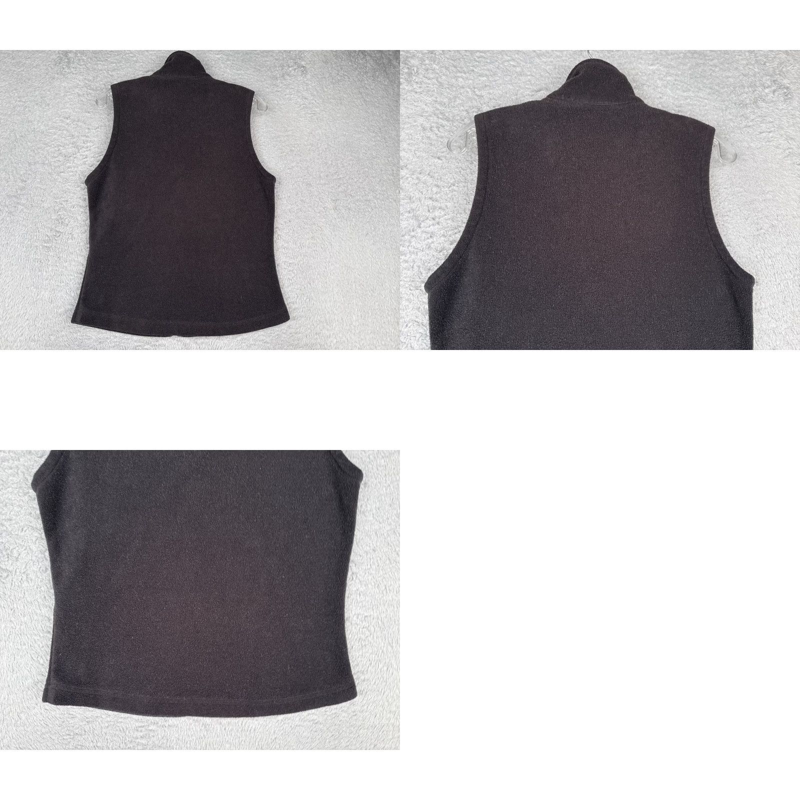 Vintage VINTAGE Columbia Vest Womens M Black Polyester Fleece Full Zip Mock Neck Jacket Size M / US 6-8 / IT 42-44 - 9 Thumbnail