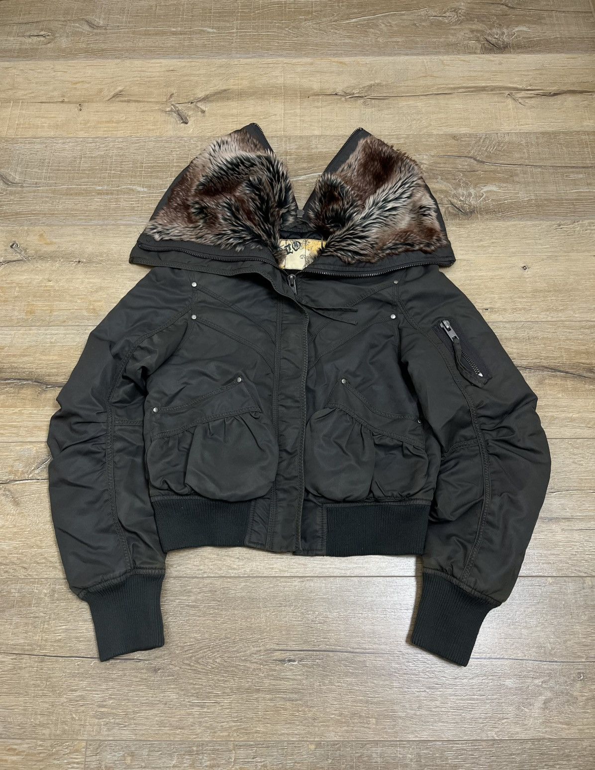 If Six Was Nine Japanese If Six Was Nine Style Zip Fur Bomber Jacket 90s Size US M / EU 48-50 / 2 - 1 Thumbnail