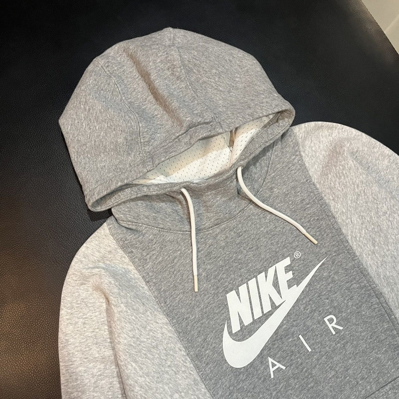 Nike Nike Air BB Fleece Pullover Hoodie Grey White Size US L / EU 52-54 / 3 - 6 Thumbnail