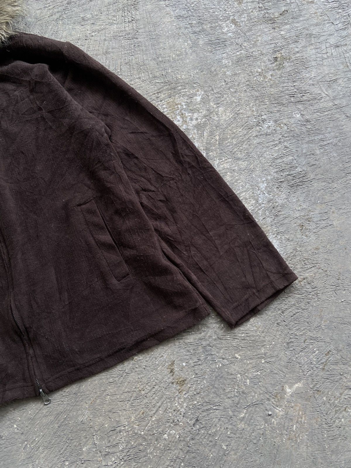 Japanese Brand 2000s Macarester - Vkei Style Fur Zip Hoodie Size US L / EU 52-54 / 3 - 10 Thumbnail