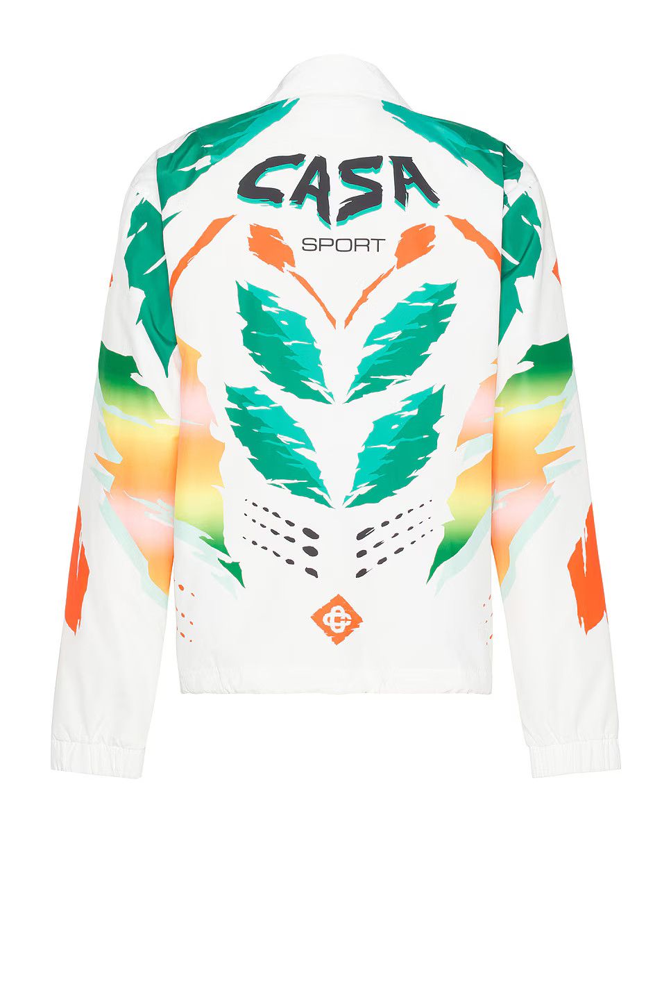 Casablanca o1mle0326 Printed Coach Jacket Casa Moto in White Size US XXL / EU 58 / 5 - 2 Thumbnail