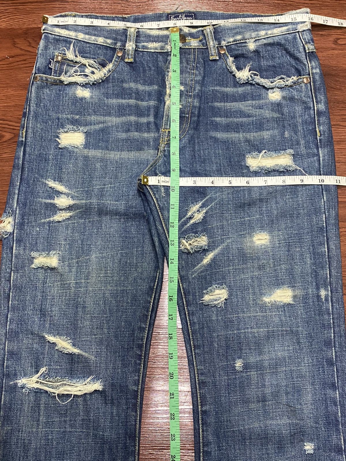 Earl Jeans Earl Jean Western Rare Distressed Seditionary Flare jeans Size US 32 / EU 48 - 19 Thumbnail
