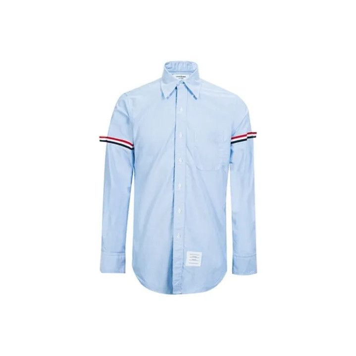 Thom Browne Thom Browne Striped Long Sleeve Shirt for Men Size US S / EU 44-46 / 1 - 1 Thumbnail