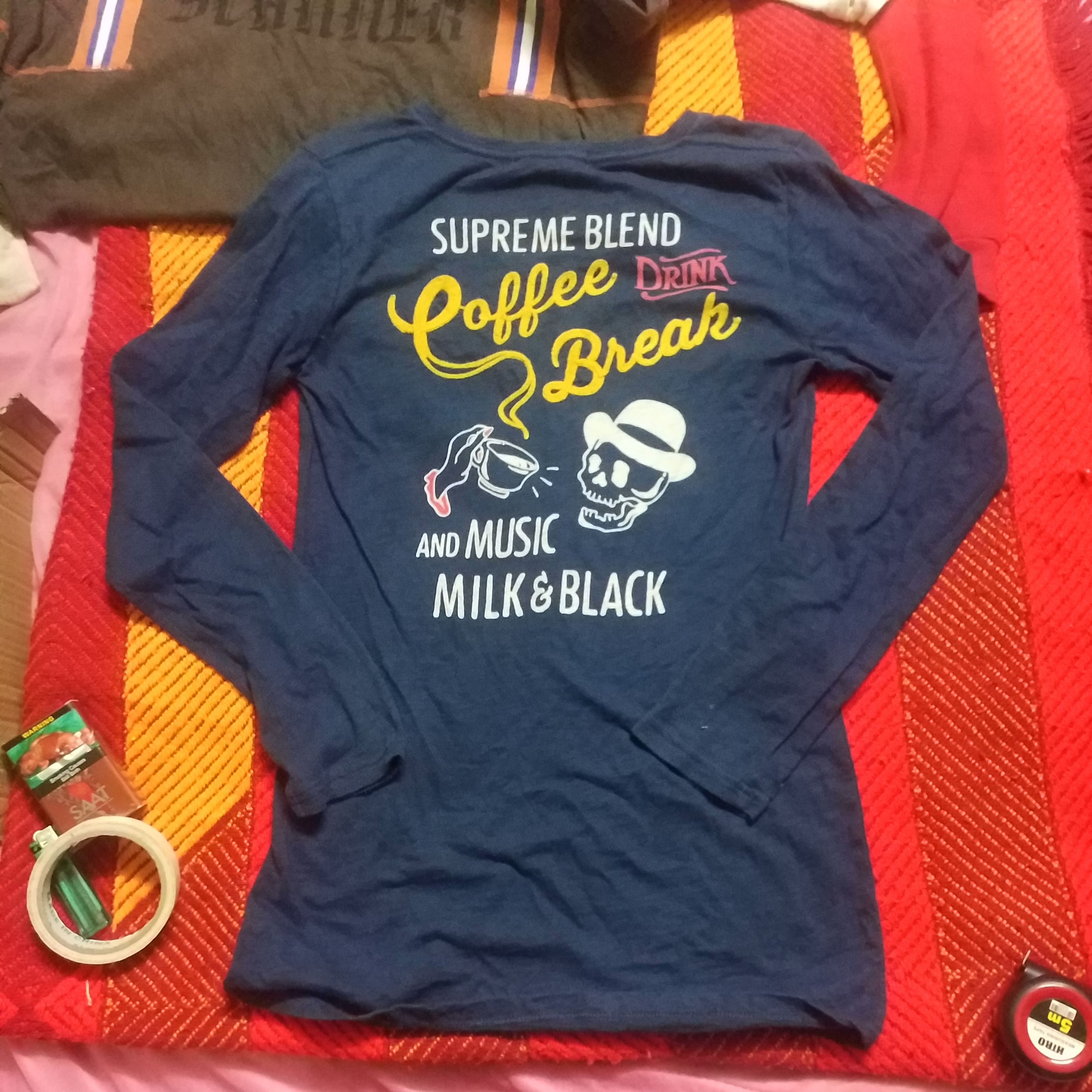 Japanese Brand SUPREME BLEND COFFEE BREAK AND MUSIC MILK & BLACK Size M / US 6-8 / IT 42-44 - 2 Thumbnail