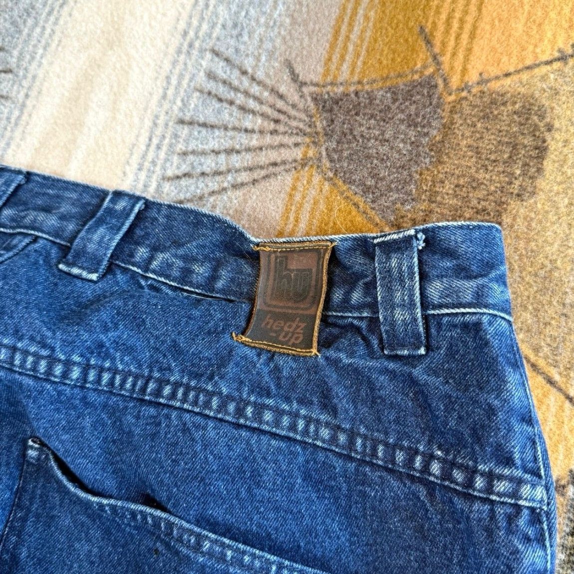 Denime VINTAGE Hedz Up Jeans Denim Wide-Leg 38x33 Men Regular Blue Y2K Skate Grunge Streetwear 90s Size US 38 / EU 54 - 5 Thumbnail