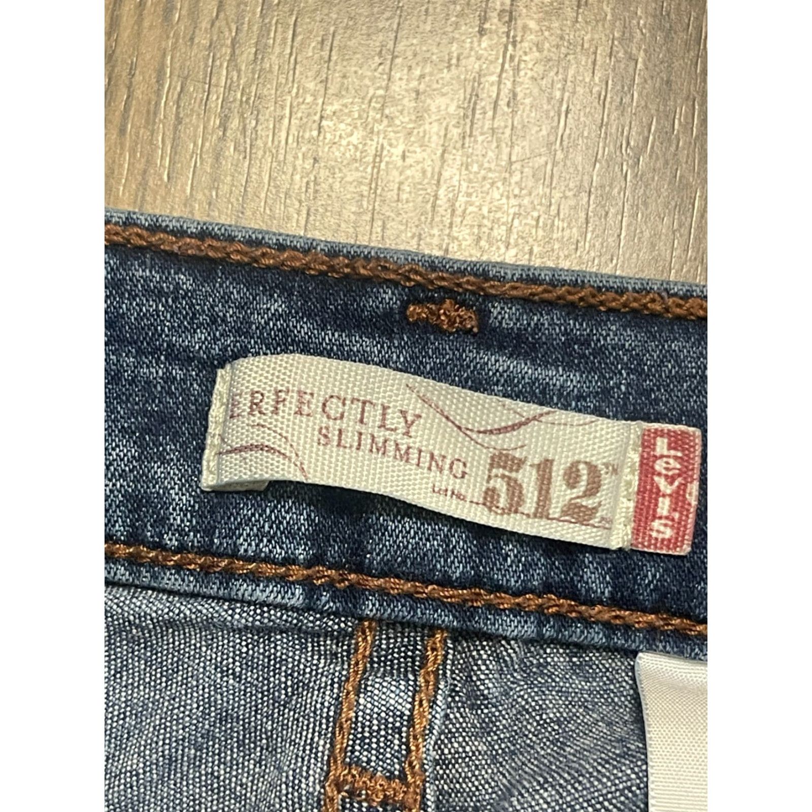 Levi's Levi's 512 Jeans Womens 20M Blue Denim Slimming Flared Leg 5-Pocket Plus Size Adult Womens Size 42" / US 20 - 4 Thumbnail