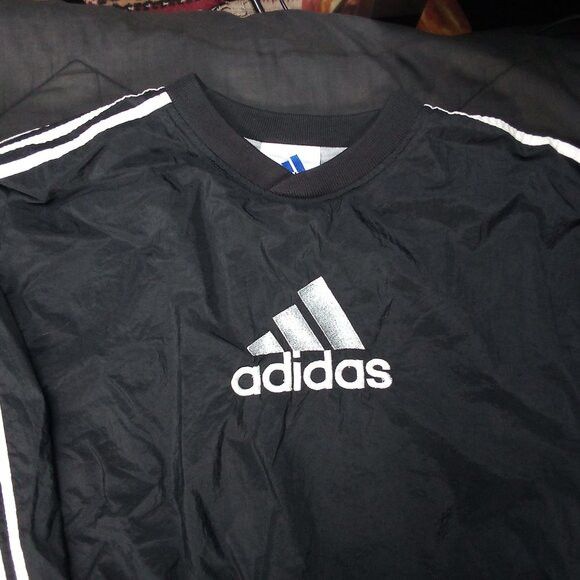 Adidas × Vintage Vintage 90s Adidas Logo Pullover Windbreaker Jacket Size US M / EU 48-50 / 2 - 1 Thumbnail