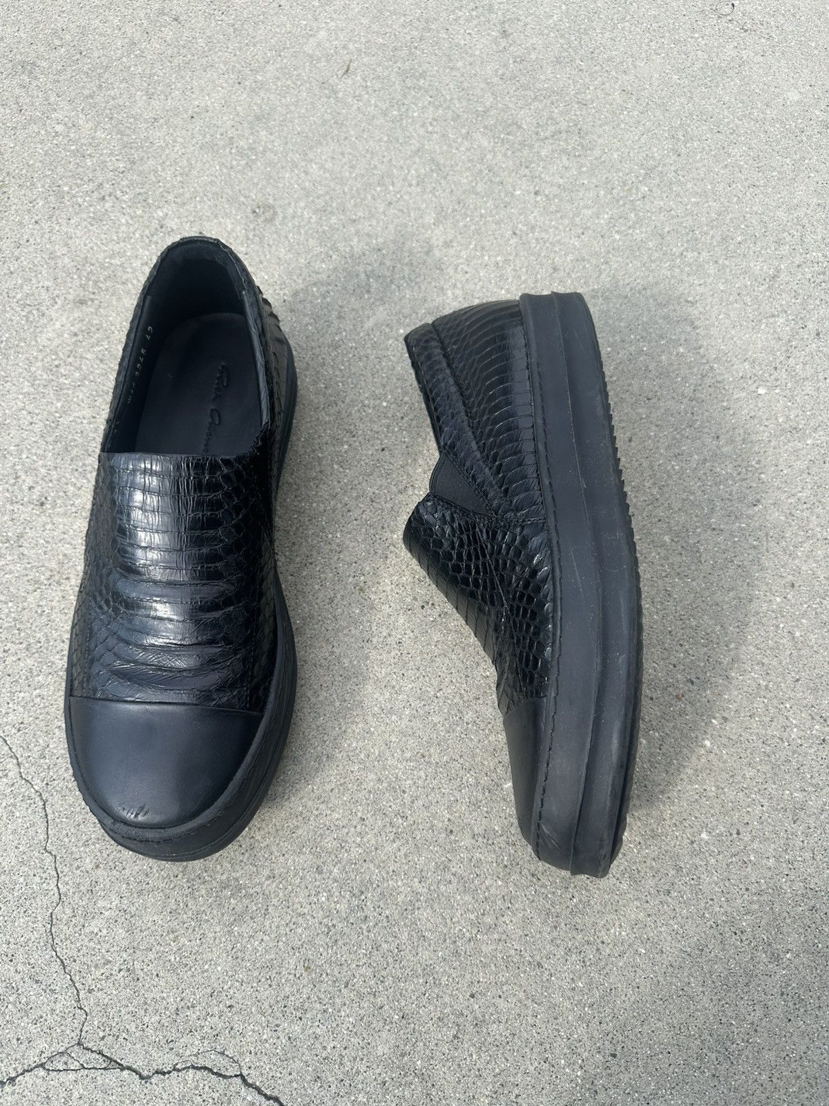 Rick Owens Rick Owens Python Leather Boat Shoes Size US 9 / EU 42 - 3 Thumbnail