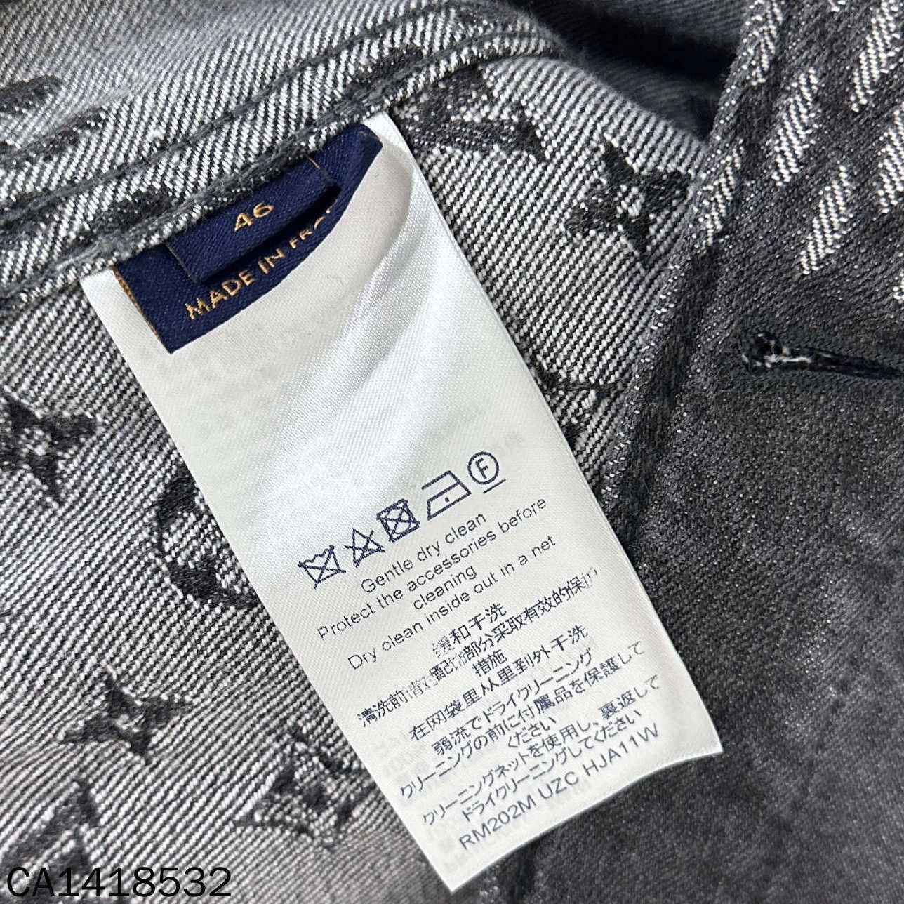 nigo LV Gray Denim Jacket Men's 46
