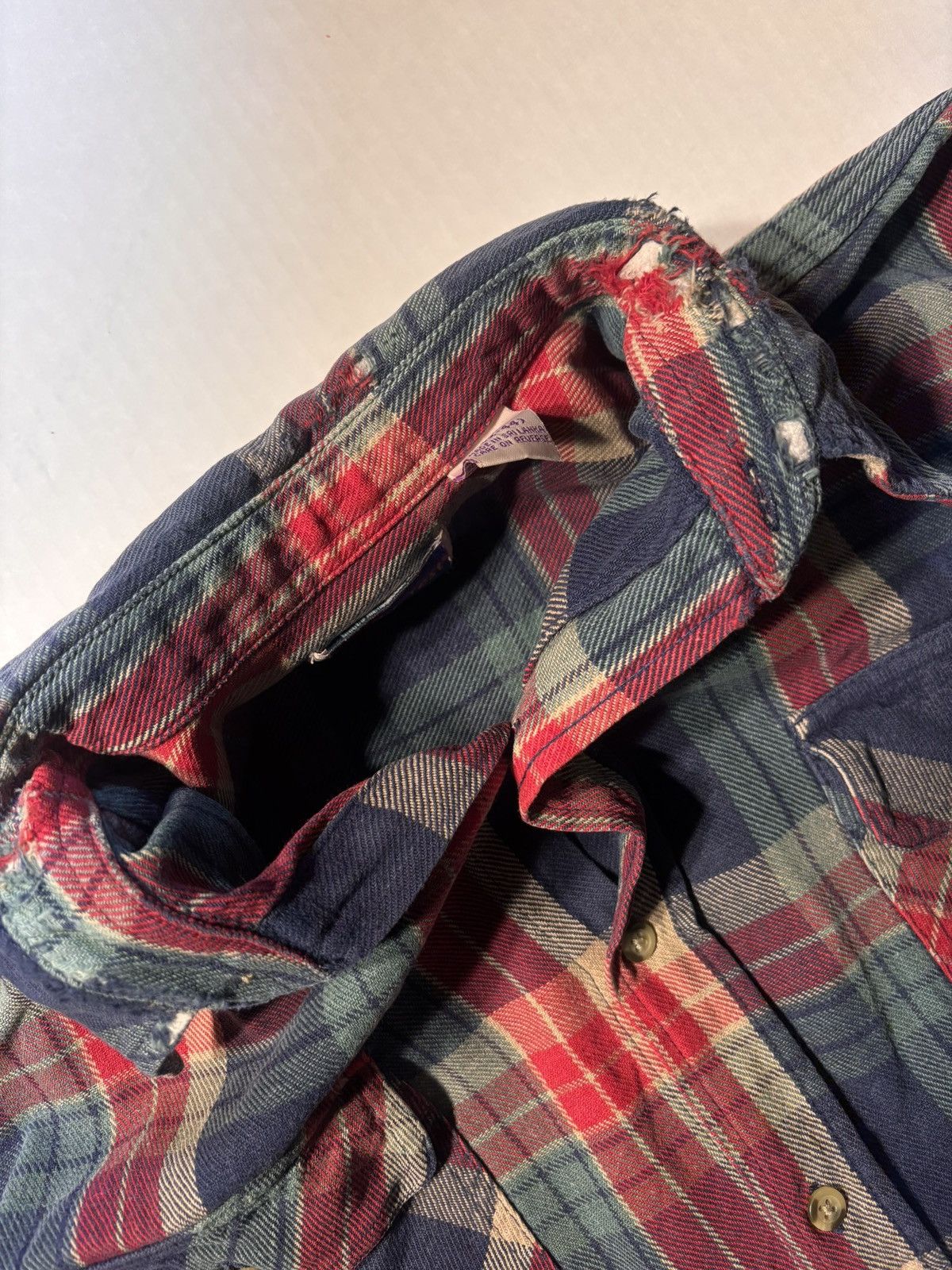 Vintage Vtg North Crest Button Up Plaid Flannel 90s Sz Large Western Size US L / EU 52-54 / 3 - 6 Thumbnail