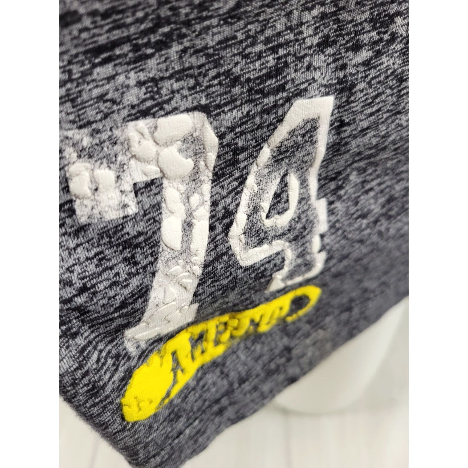 Vintage American Fighter Shirt Long Sleeve Mens XL Gray Yellow MMA Y2kXS? Size US XL / EU 56 / 4 - 5 Thumbnail