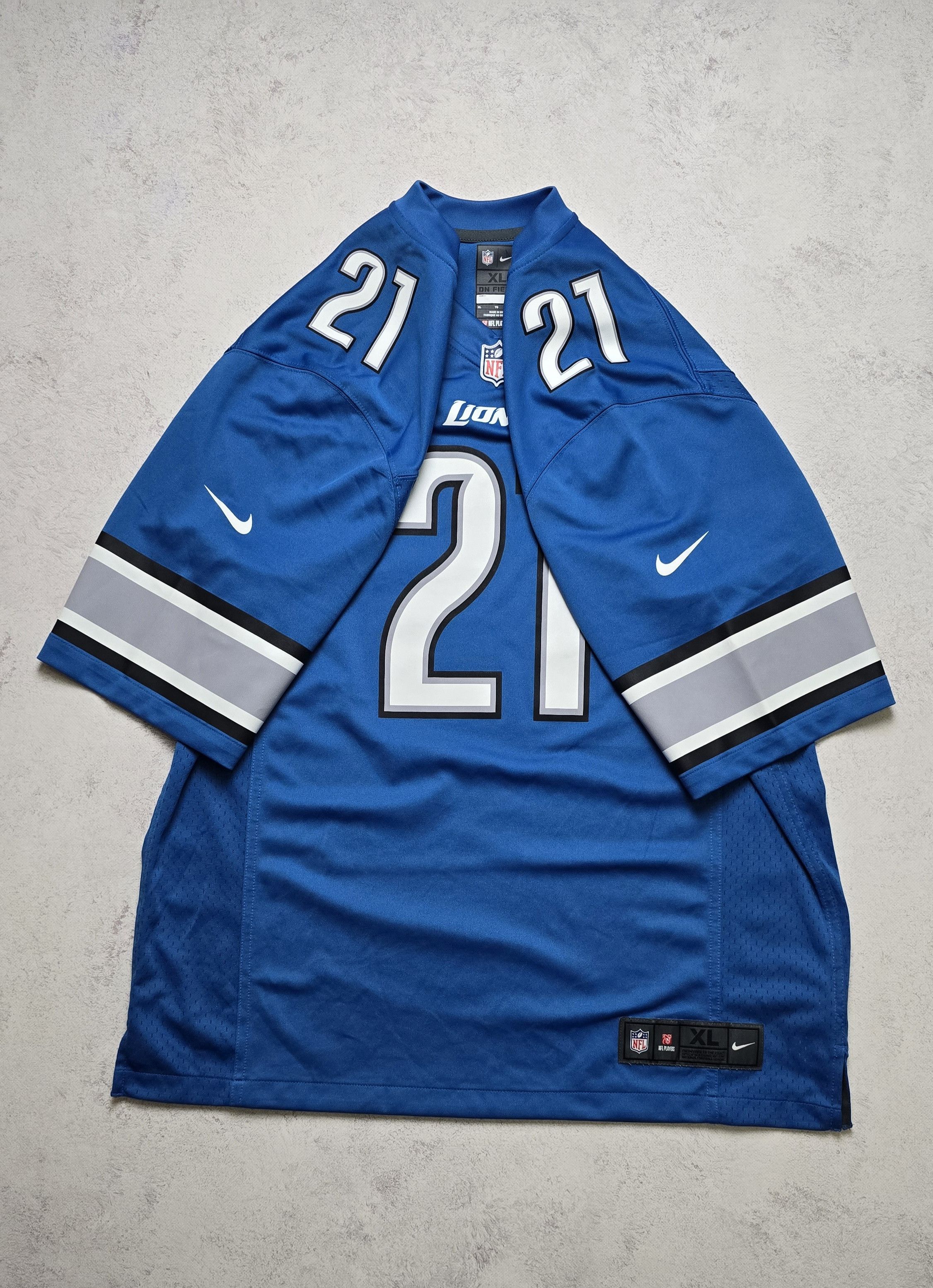 Nike Reggie Bush #21 Detroit Lions Nike On Field NFL Jersey Size US XL / EU 56 / 4 - 2 Thumbnail