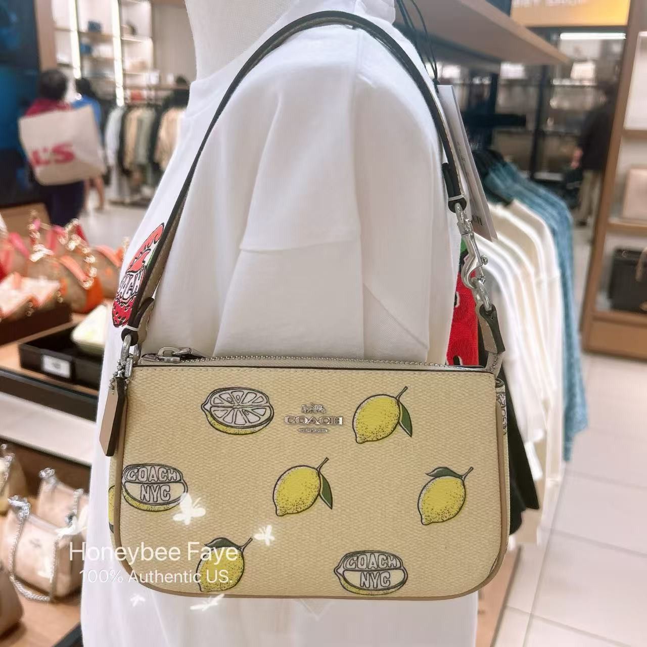 Coach NWT Coach Nolita 19 With Lemon Print CAL26 Size ONE SIZE - 3 Thumbnail