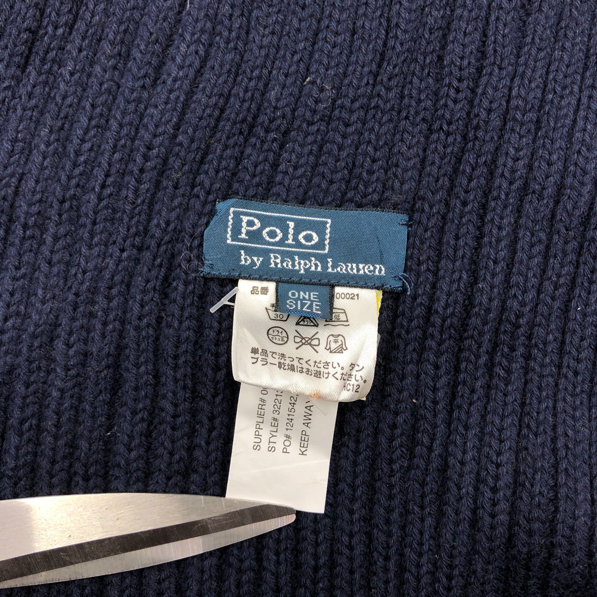 Polo Ralph Lauren Vintage Polo Ralph Lauren Scarf Muffler Knit Wool Scarves Size ONE SIZE - 4 Thumbnail