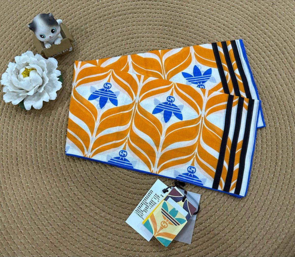 Gucci Gucci x adidas silk scarf New Size ONE SIZE - 3 Thumbnail