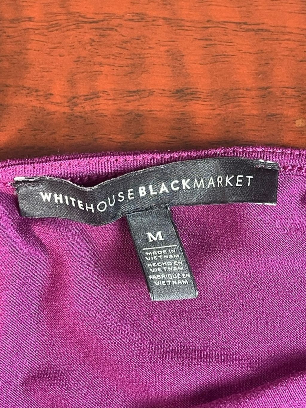 White House Black Market White House Black Market Purple Ruched Off Shoulder Top Y2K Size M / US 6-8 / IT 42-44 - 5 Thumbnail