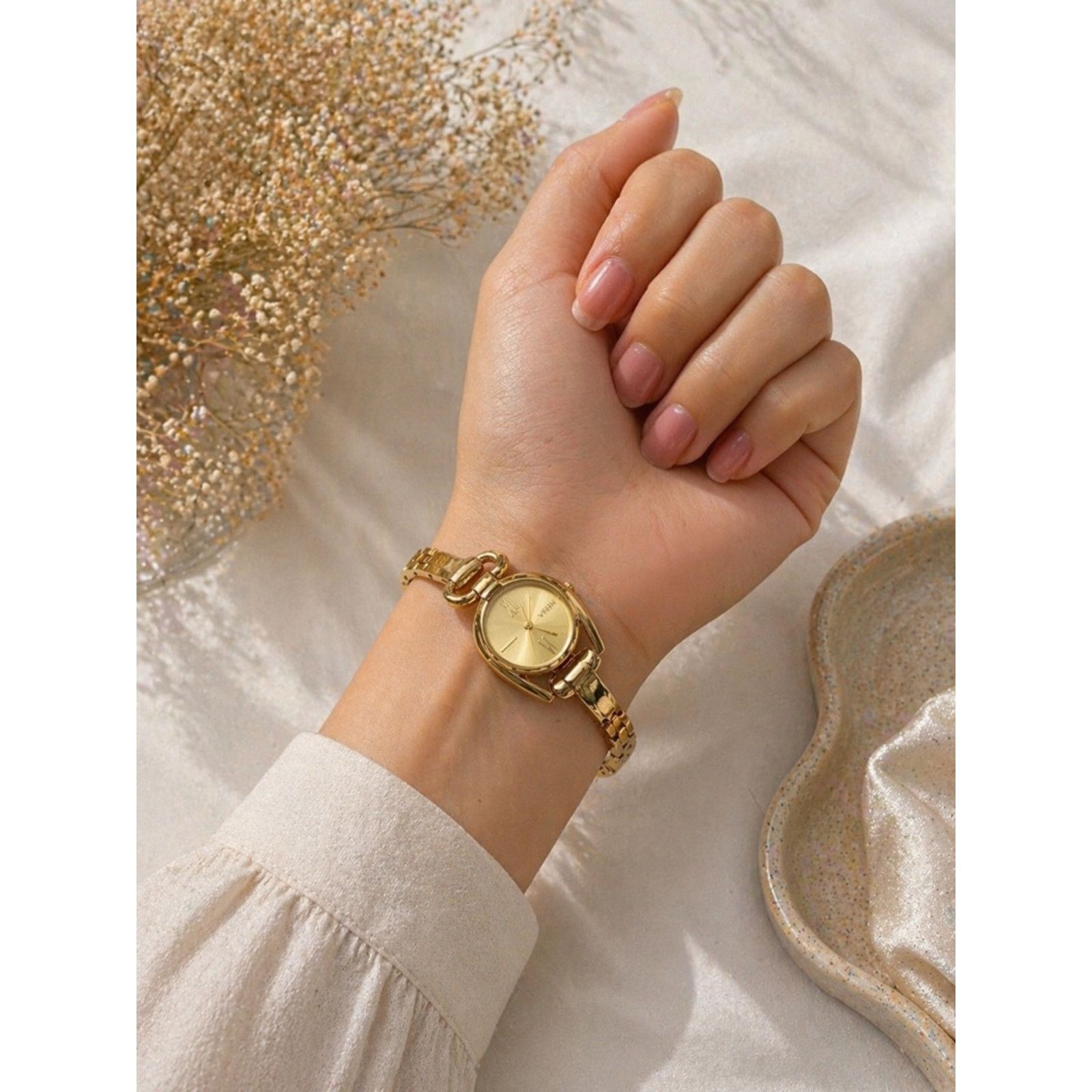 & Other Stories Women's Gold-Tone Bracelet Watch Size ONE SIZE - 2 Thumbnail