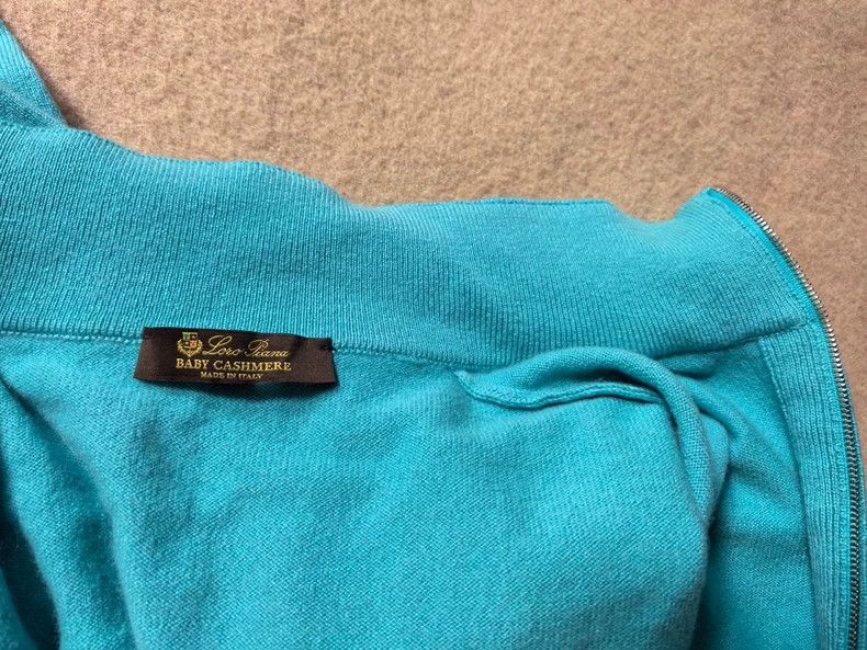 Loro Piana Loro Piana Cashmere Suede Zip Cardigan- Size US M / EU 48-50 / 2 - 7 Thumbnail