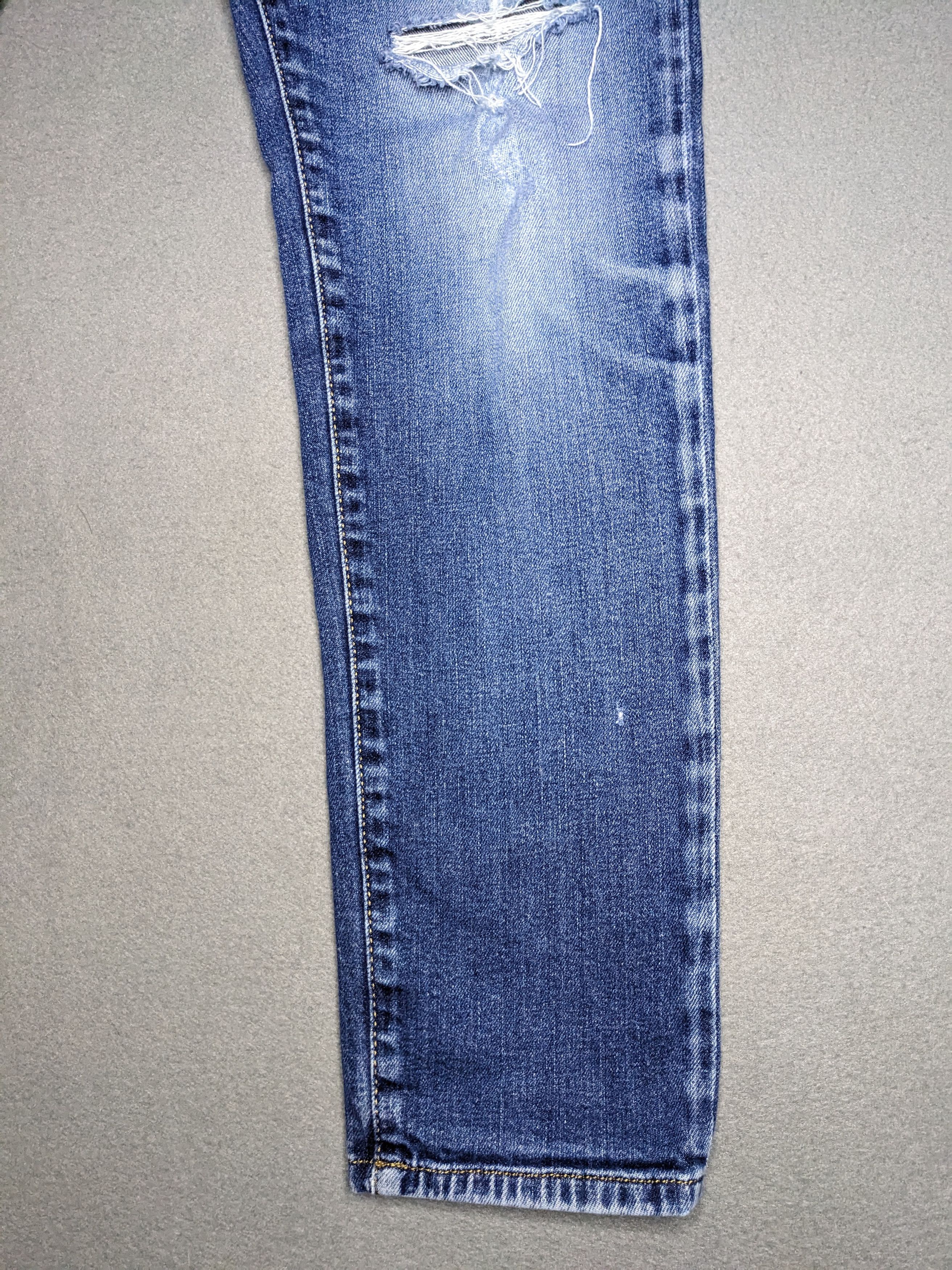 Diesel Diesel D-STRUKT Jeans 36x30 Slim Blue Denim Distressed Italy Size US 36 / EU 52 - 4 Thumbnail