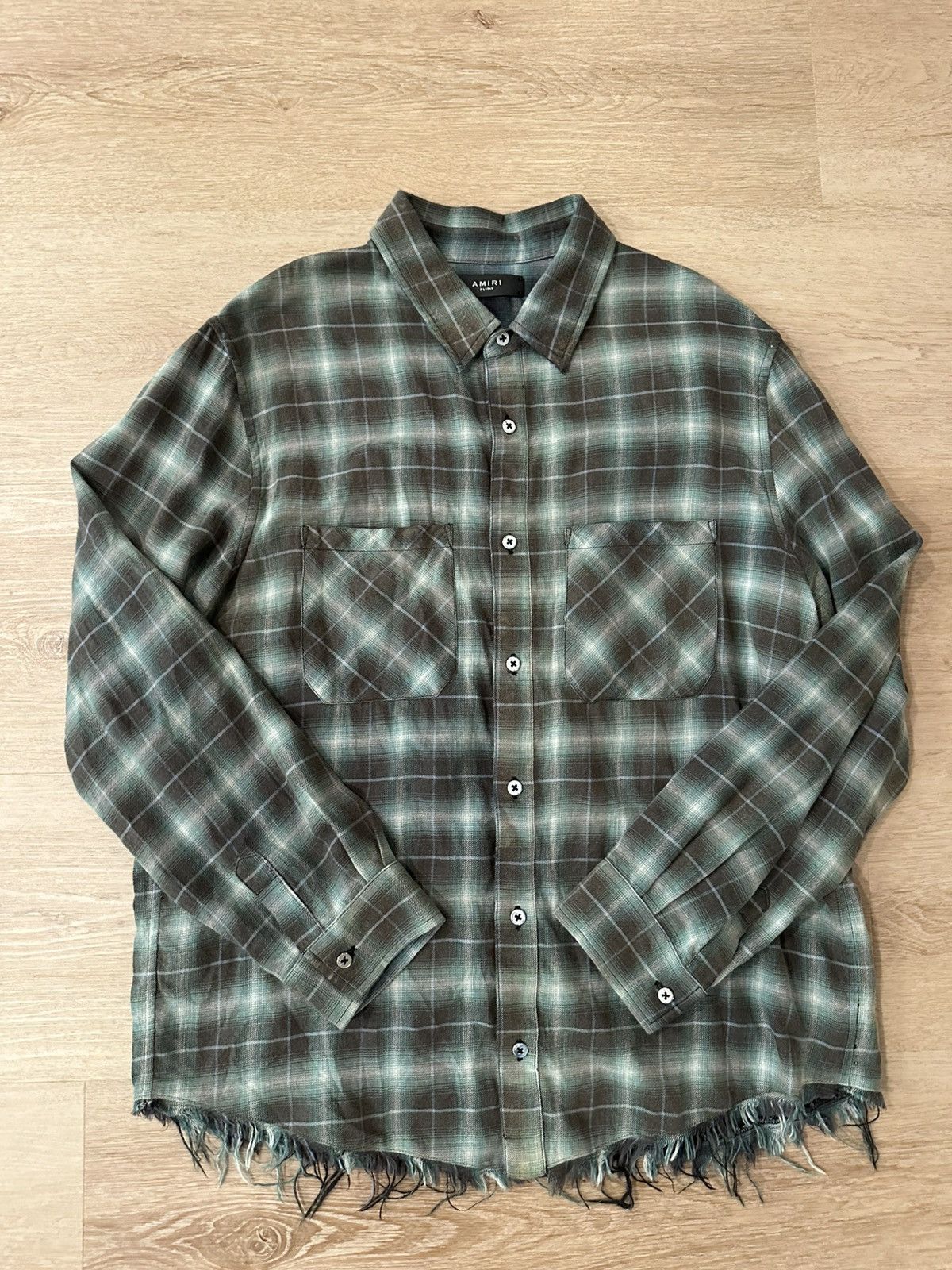 Amiri Distressed Amiri Flannel XL Size US XL / EU 56 / 4 - 1 Thumbnail