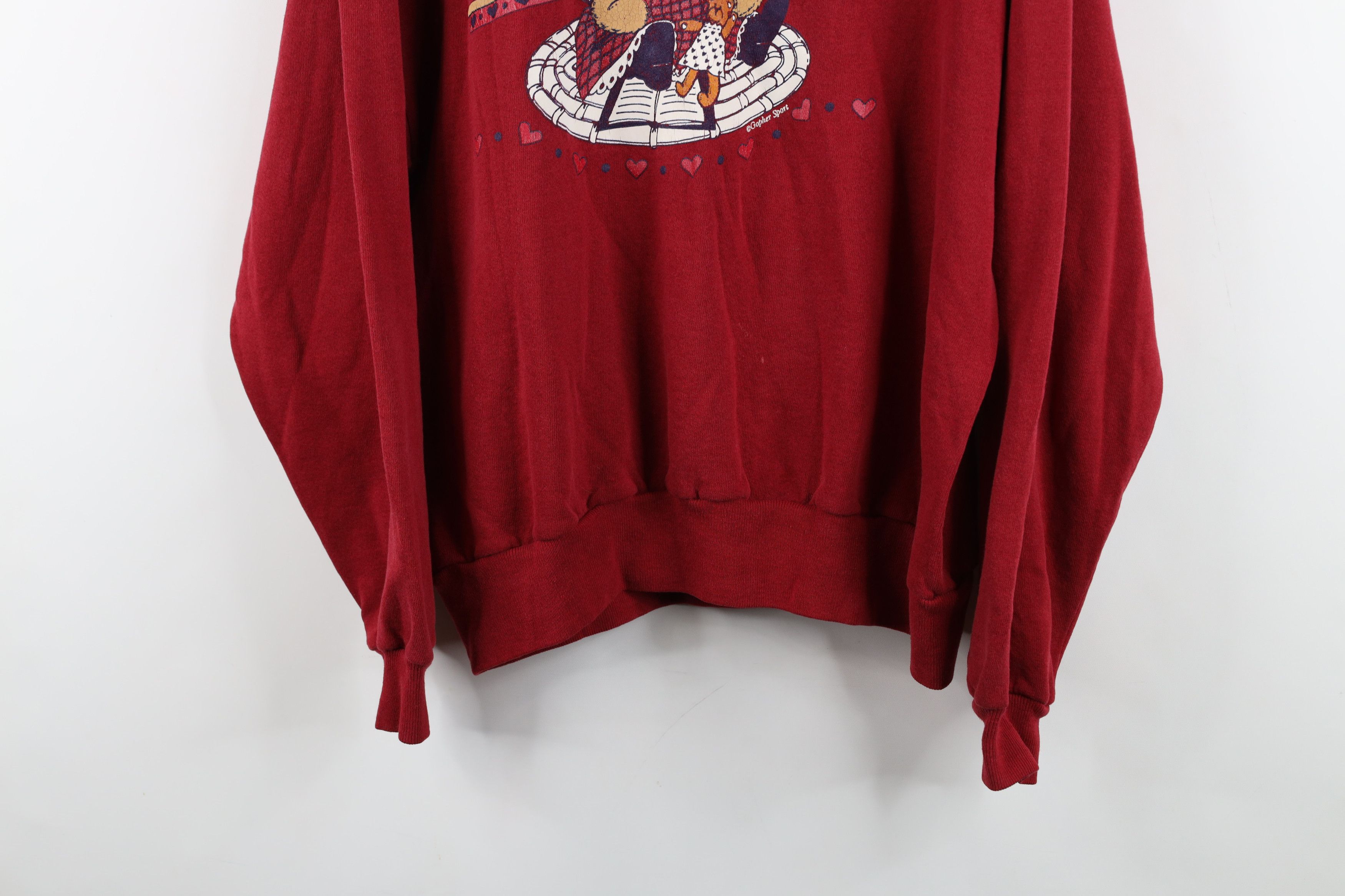 Vintage Vintage 90s Streetwear Heart Turtleneck Sweatshirt USA Size L / US 10 / IT 46 - 3 Thumbnail