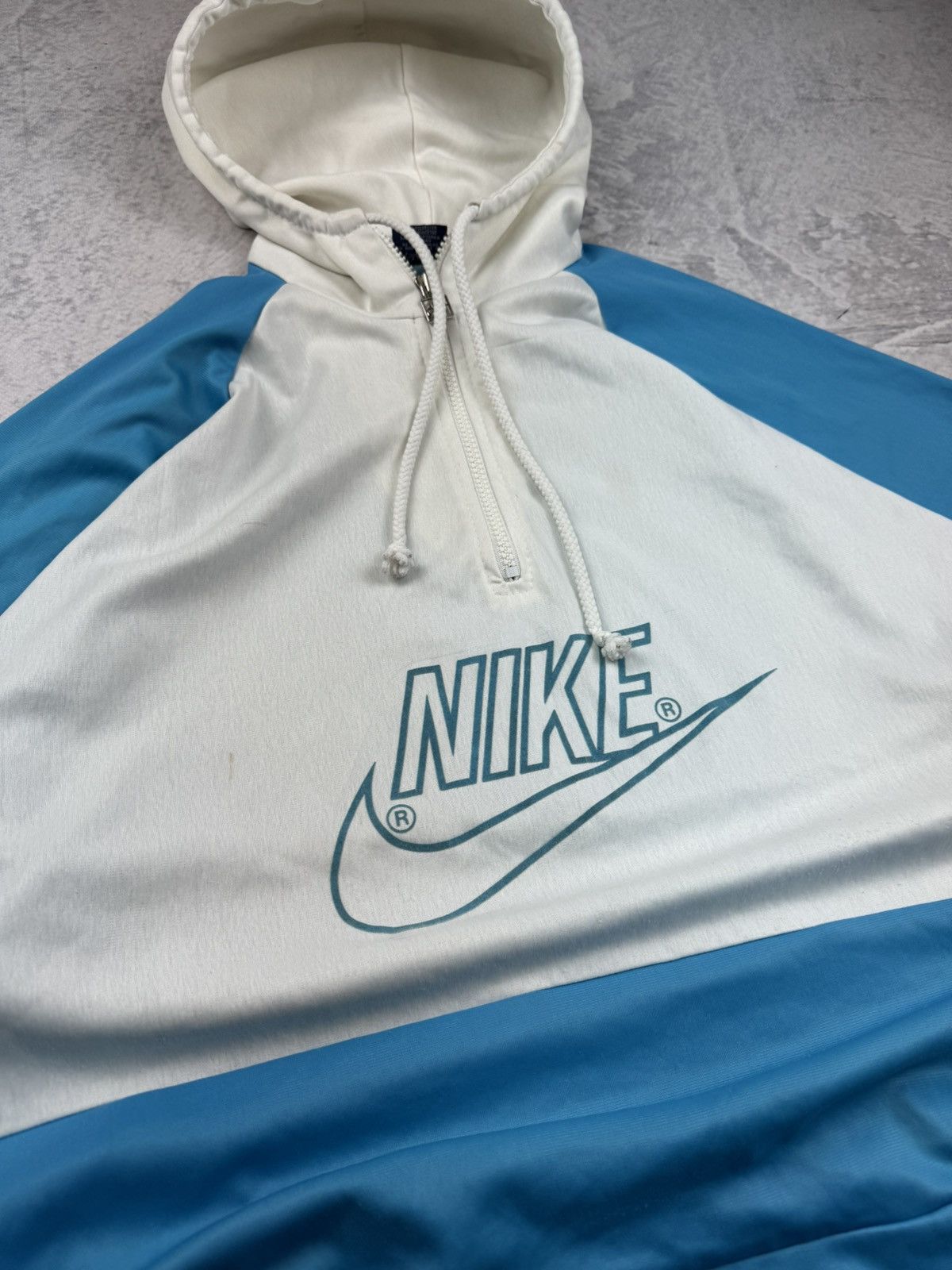 Nike × Vintage NIKE VINTAGE CENTER LOGO OVERSIZE BOXY HOODIE Size US L / EU 52-54 / 3 - 2 Thumbnail