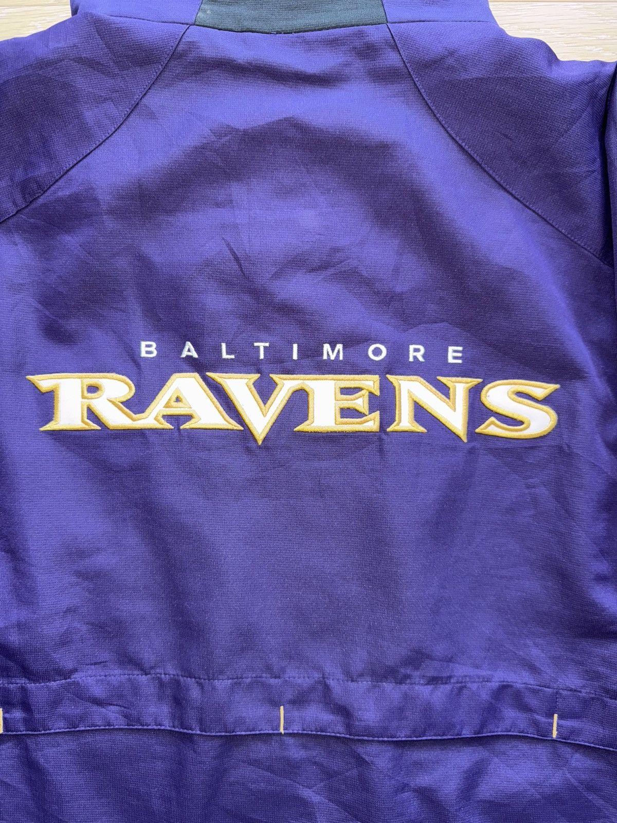 Reebok Vintage Baltimore Ravens Windbreaker Jacket Team Apparel Size US L / EU 52-54 / 3 - 5 Thumbnail