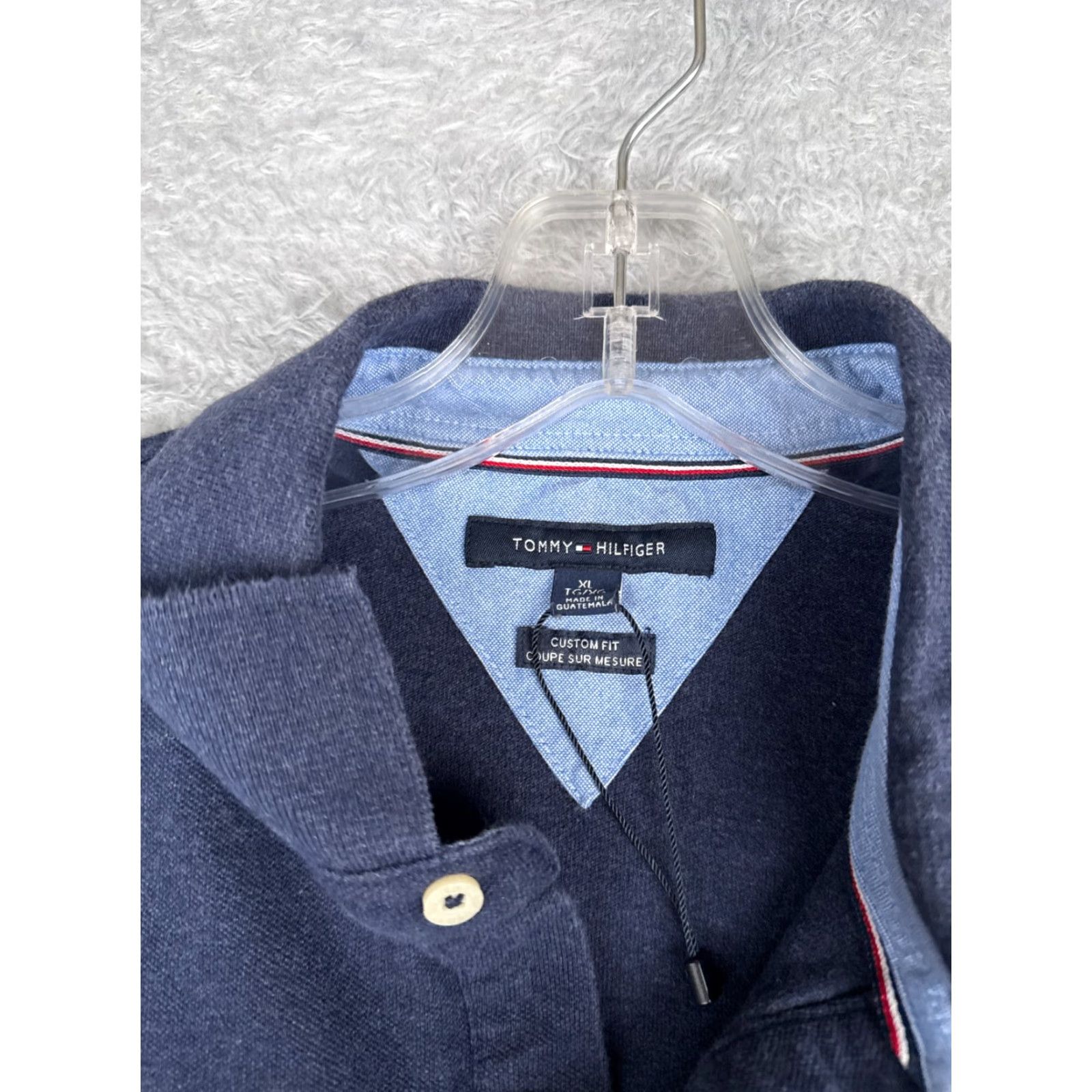 Tommy Hilfiger Tommy Hilfiger Polo Shirt Men's XL Blue Slim Fit 100% Cotton Activewear Size US XL / EU 56 / 4 - 6 Thumbnail