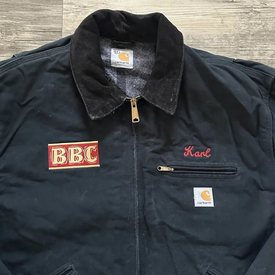 Carhartt Vintage Carhartt J01 BLK Black Detroit Blanket Lined Jacket Size US XL / EU 56 / 4 - 3 Thumbnail