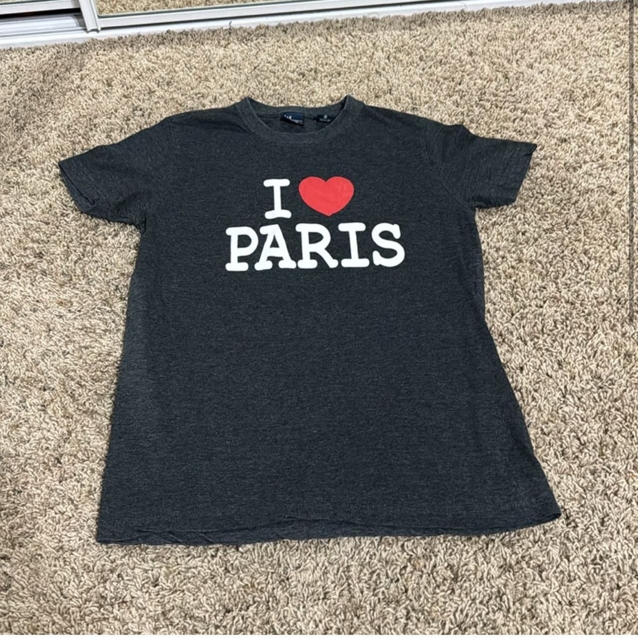 Vintage I ❤️ Paris Tee Size XS / US 0-2 / IT 36-38 - 2 Thumbnail