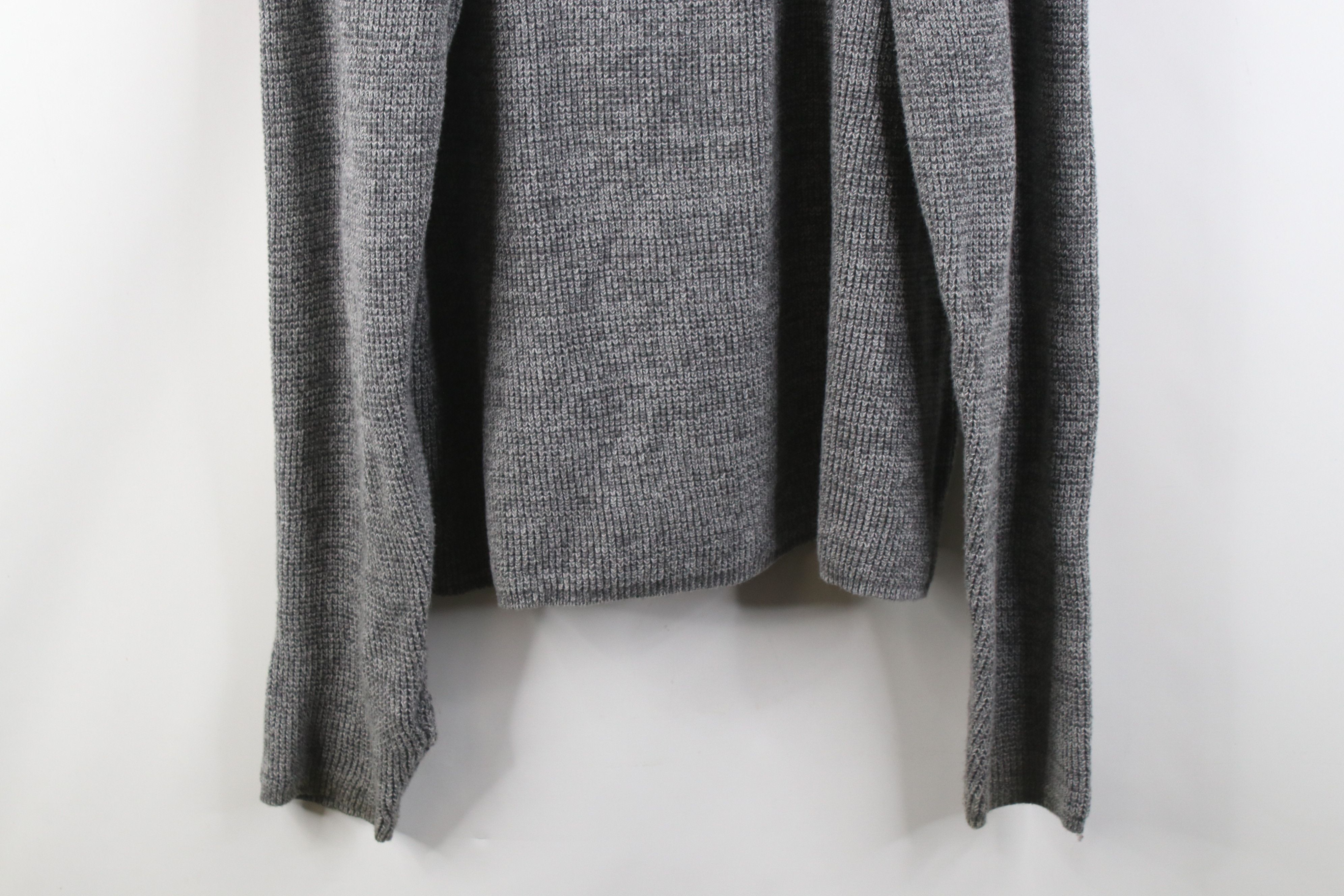 Vintage Vintage 90s Y2K Streetwear Ribbed Knit Henley Sweater Gray Size US XL / EU 56 / 4 - 11 Thumbnail