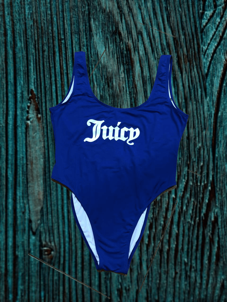 Juicy Couture Juicy Couture Blue Logo One Piece Swimsuit Women's Size XL Size ONE SIZE - 1 Thumbnail