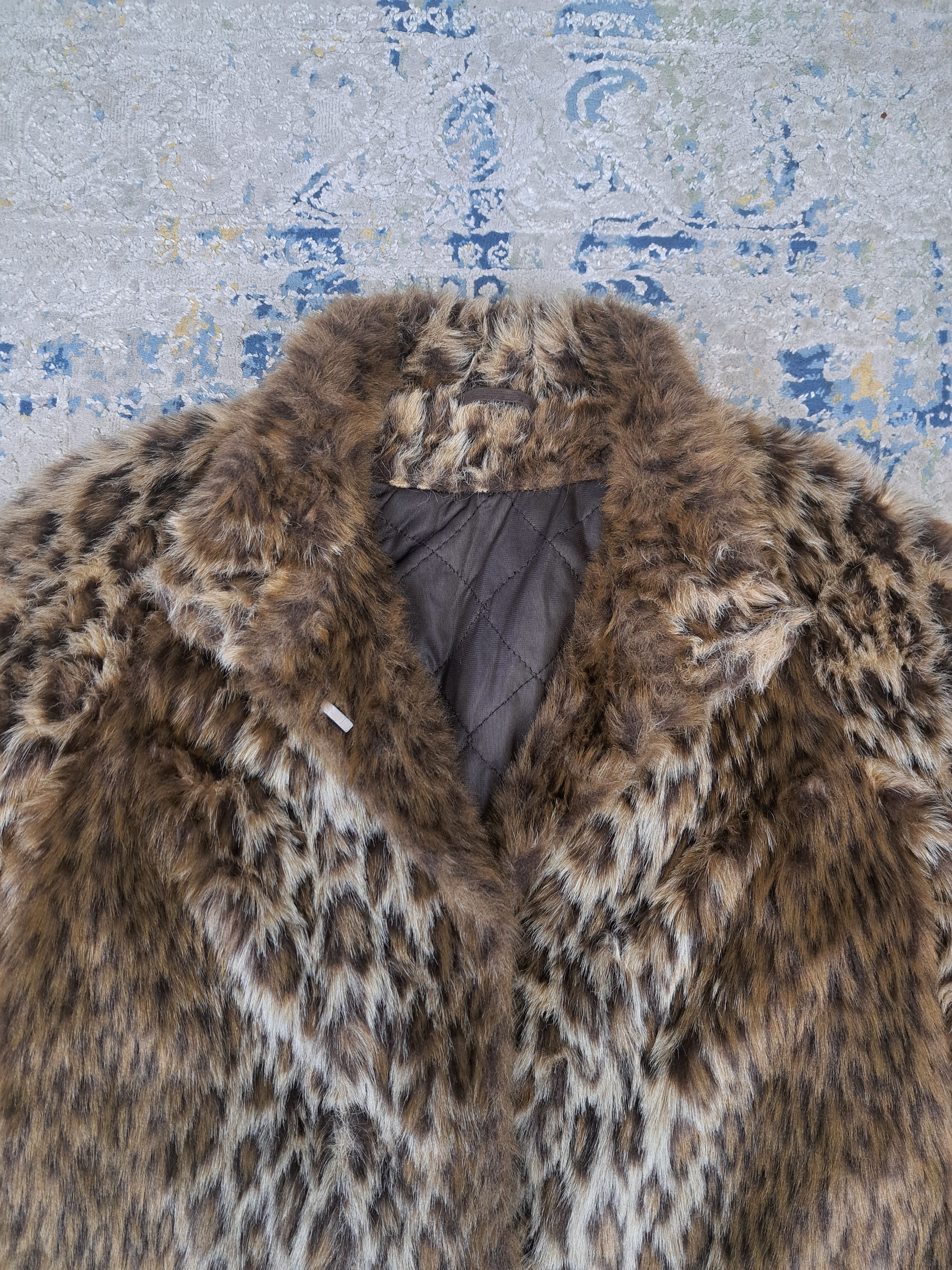 Vintage Vintage Leopard Faux Fur Coat 70s 80s Like CDG Supreme Size M / US 6-8 / IT 42-44 - 2 Thumbnail