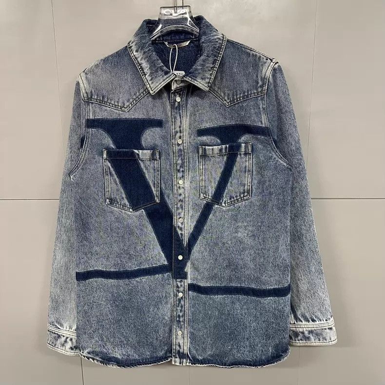 Versace Versace V-Logo denim jacket Size US L / EU 52-54 / 3 - 2 Thumbnail