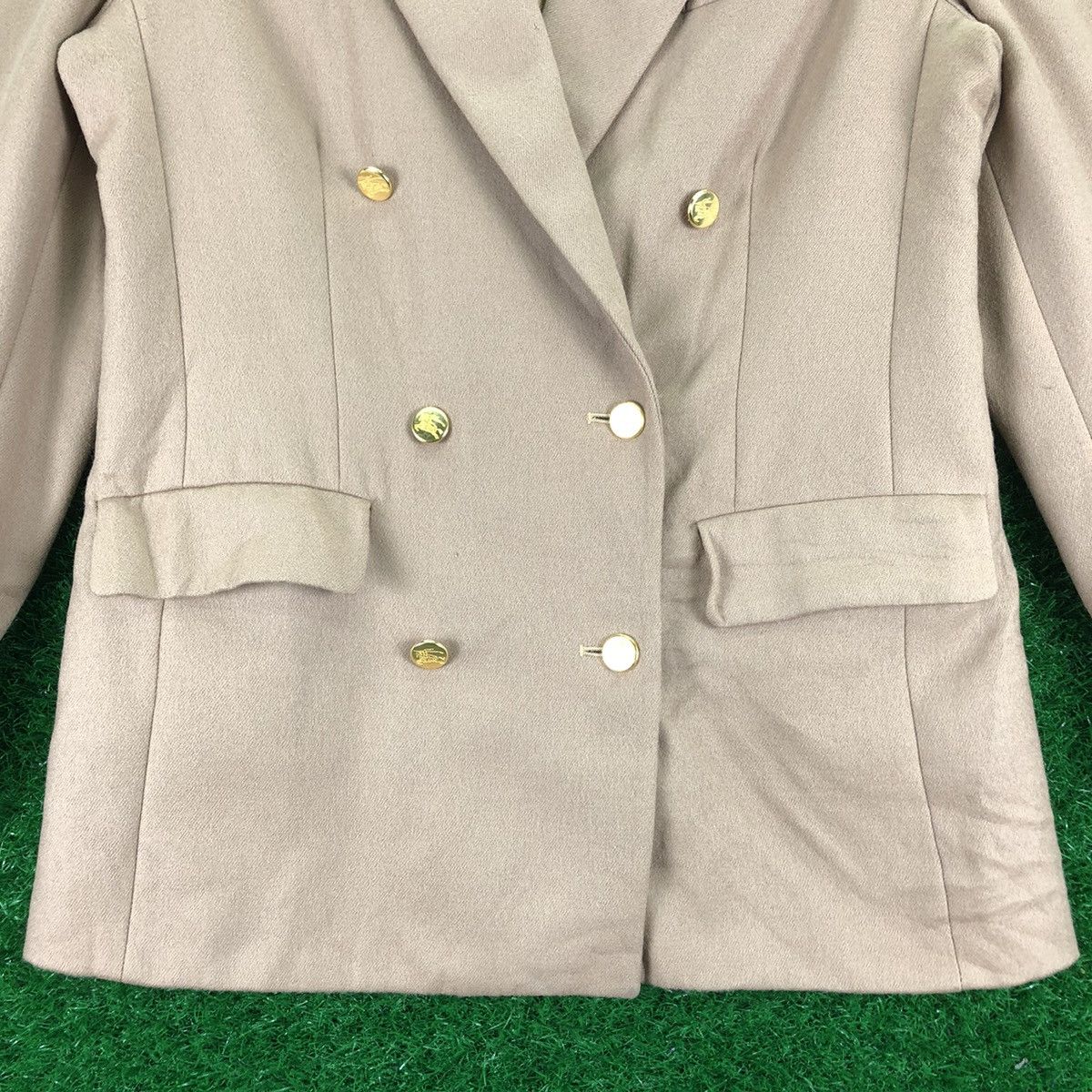 Burberry Vintage 90's Burberrys Blazer Double Breasted Gold Button Size US S / EU 44-46 / 1 - 8 Thumbnail