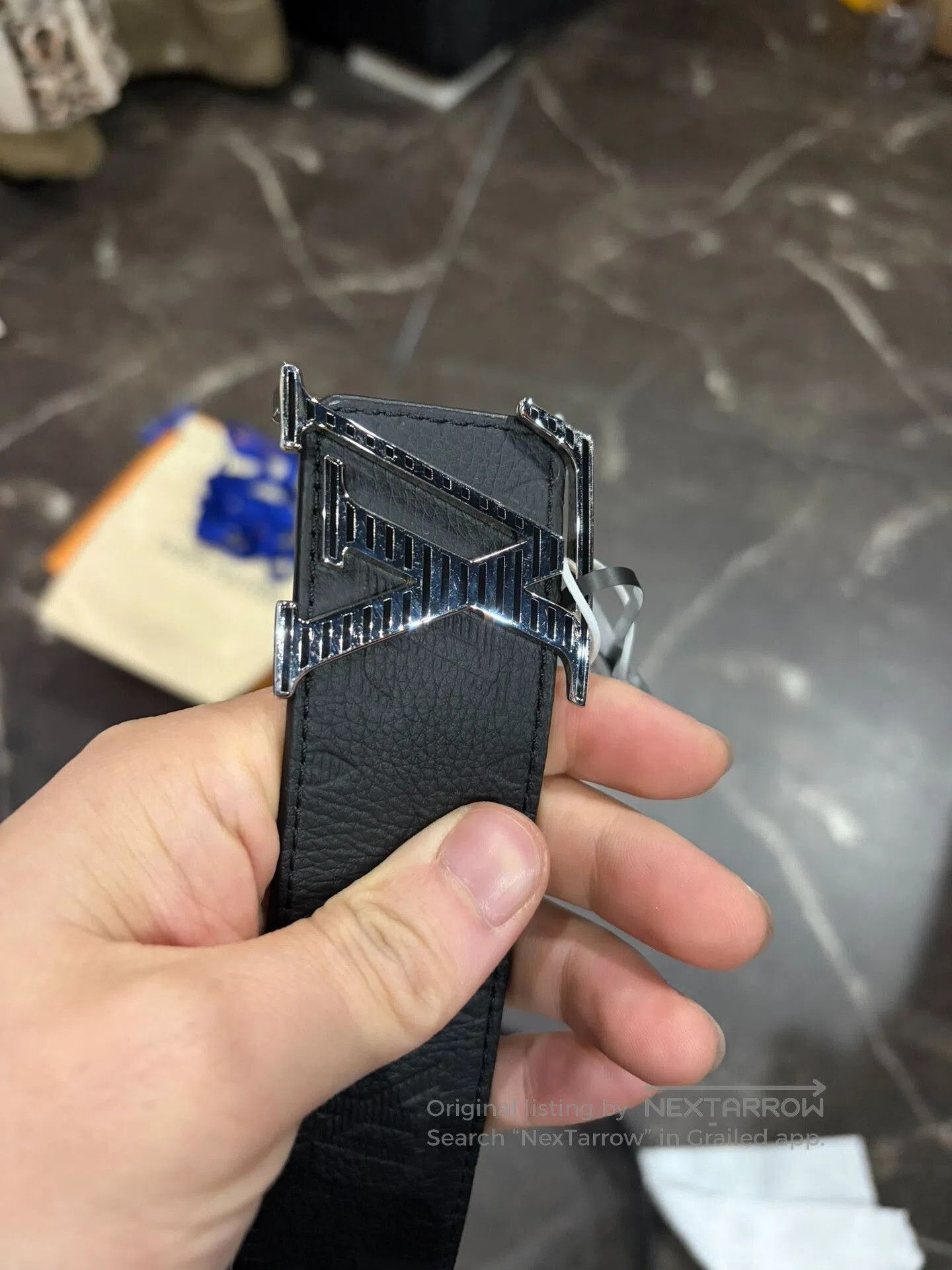LVC LV Men's Leather Belt. Size ONE SIZE - 6 Thumbnail
