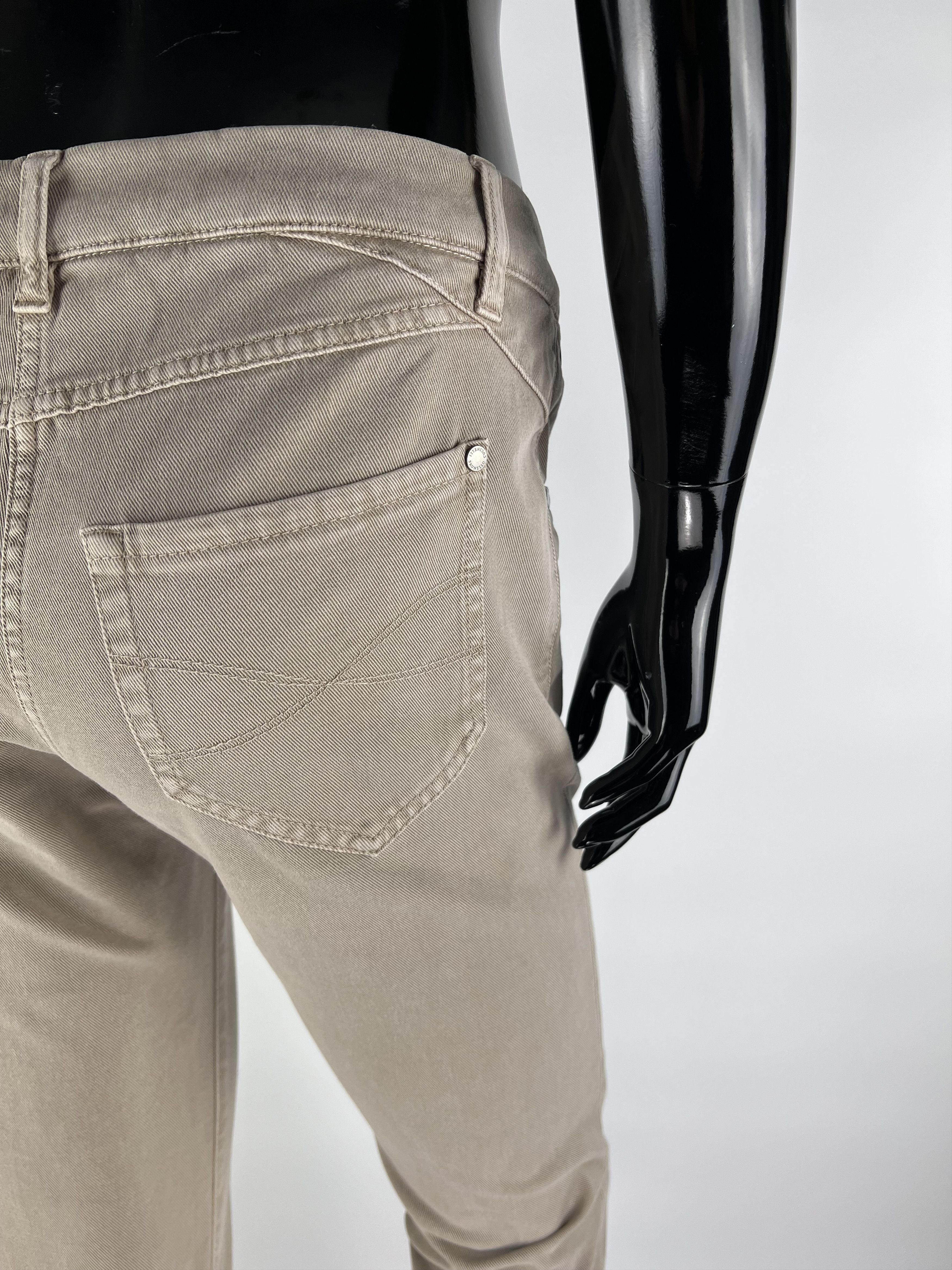 Brunello Cucinelli Brunello Cucinelli Beige Jeans Womens Size IT42 Size 28" / US 6 / IT 42 - 4 Thumbnail