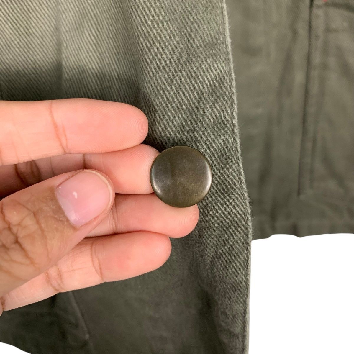 Japan Rags HEPBURN Olive Green Workwear Chore Jacket #2590-C117 Size US M / EU 48-50 / 2 - 16 Thumbnail