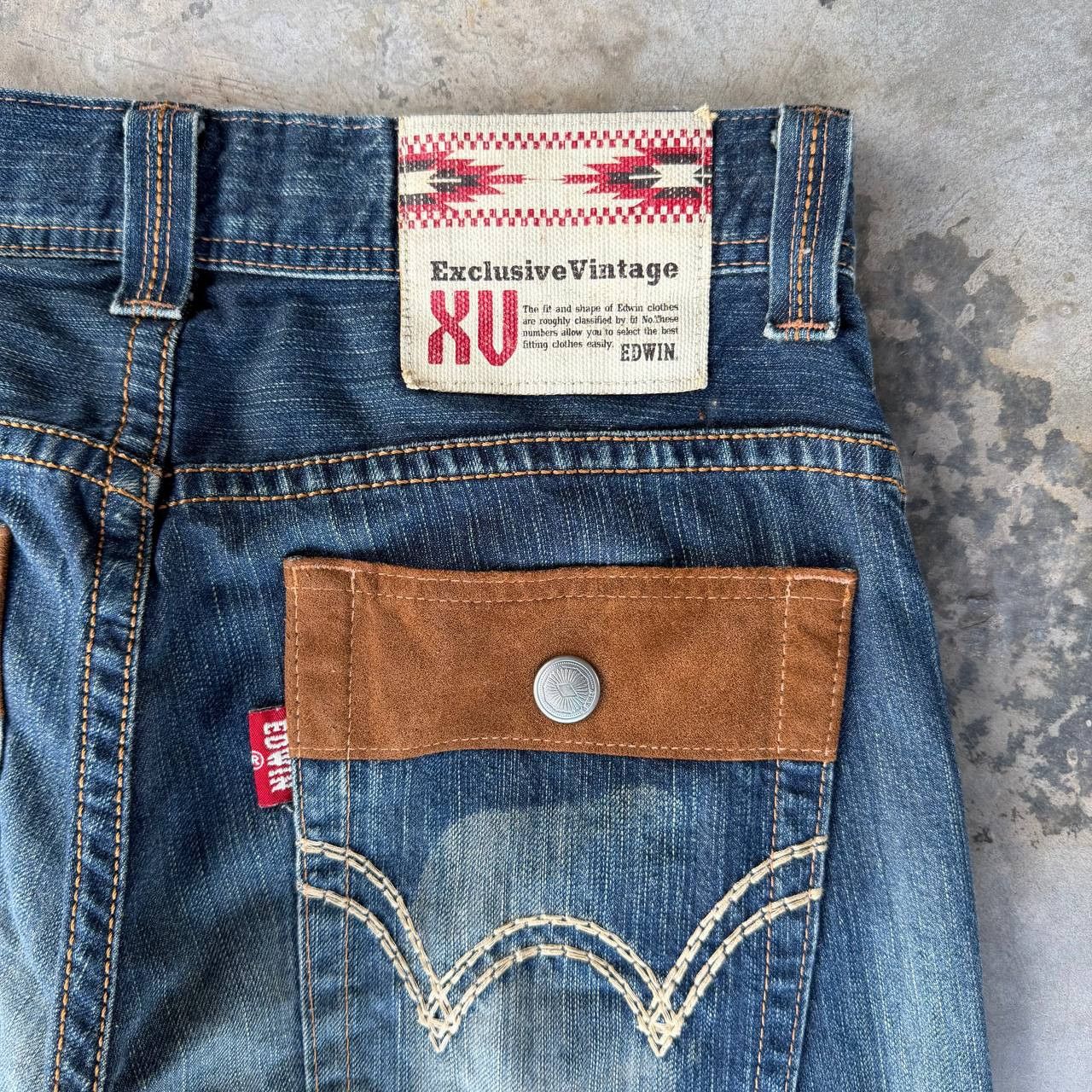 Edwin Archival Edwin Japan Distressed Exc.Vintage XU Multi-Pocket Size US 32 / EU 48 - 13 Thumbnail