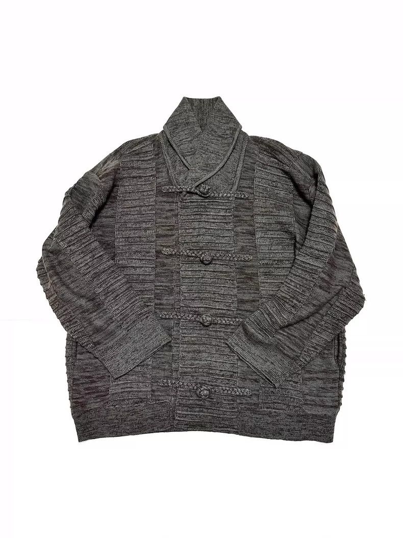 Issey Miyake issey miyake Chinese-style button-down knitted coat Size US M / EU 48-50 / 2 - 4 Thumbnail