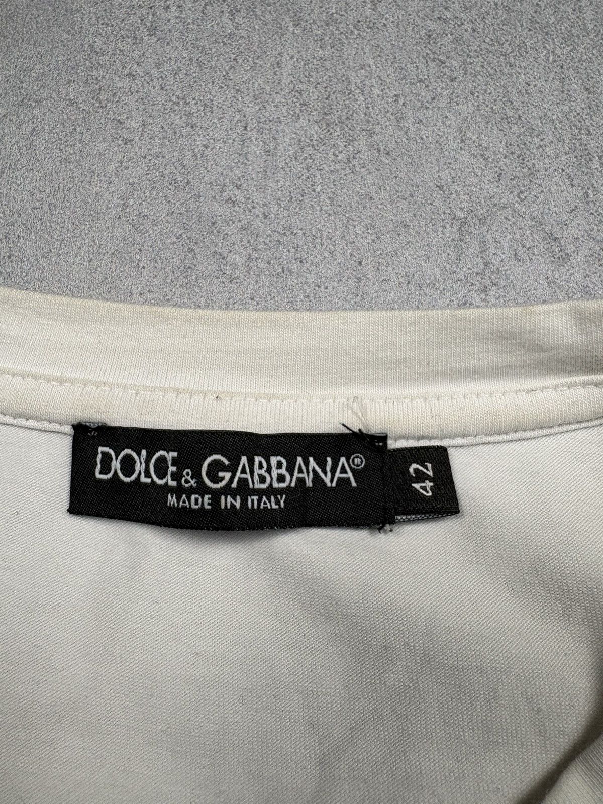 Dolce & Gabbana 2000s Dolce & Gabbana Vintage Logo Embroidered T-Shirt 42 Size US M / EU 48-50 / 2 - 9 Thumbnail